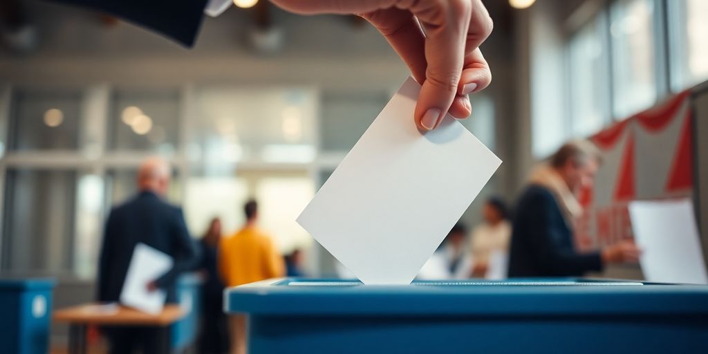 Main dans l'urne de vote, bouleversement gouvernemental
