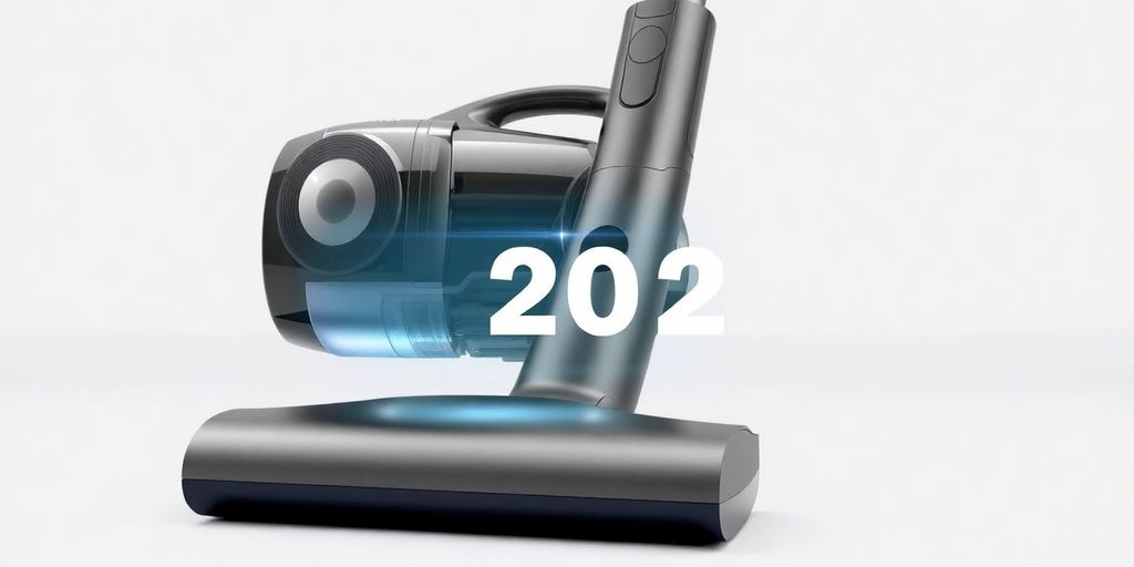 Moderner Staubsauger in minimalistischer Umgebung.