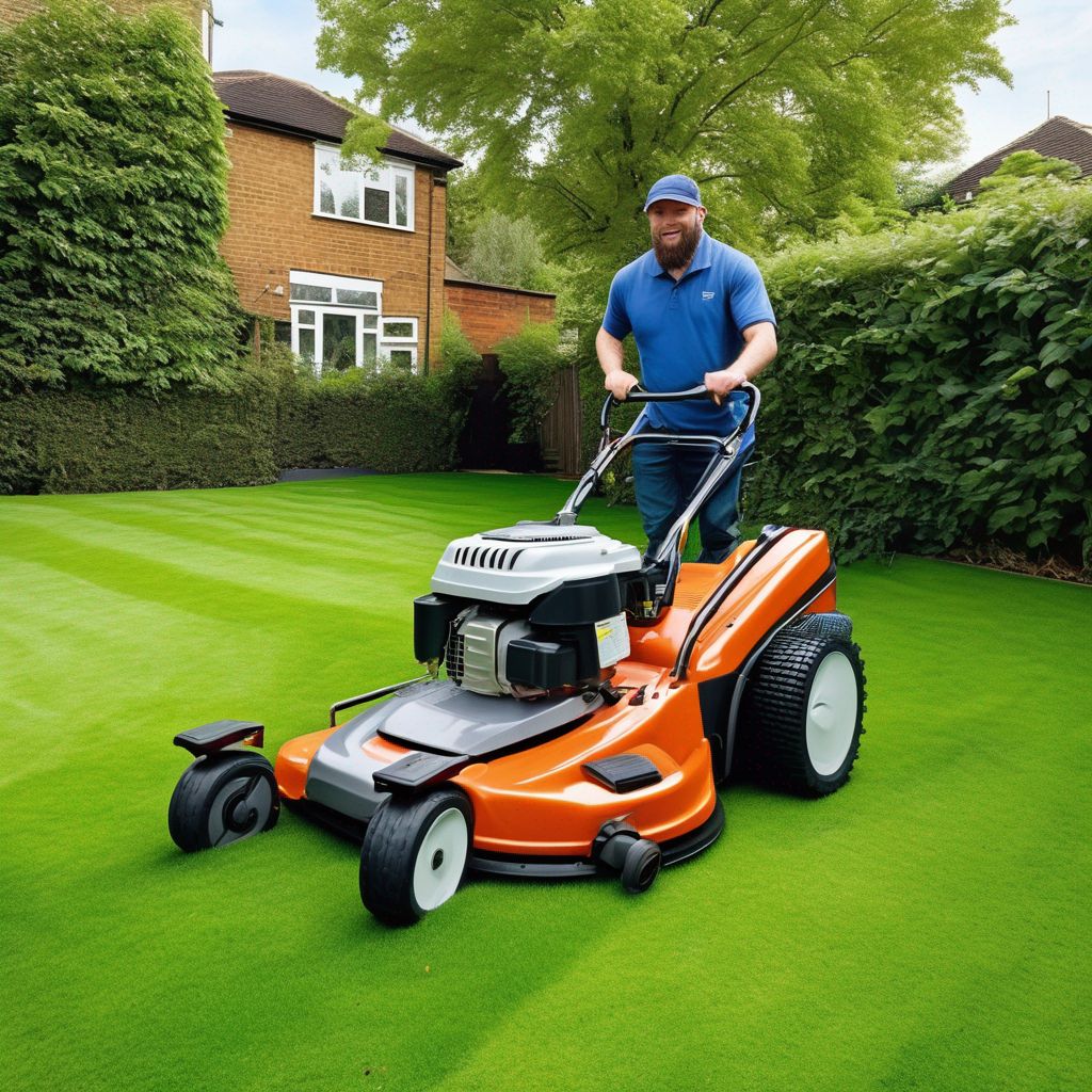 lawn mowing service in West London