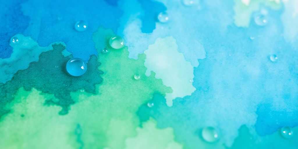 Vibrant watercolor painting of a landscape.