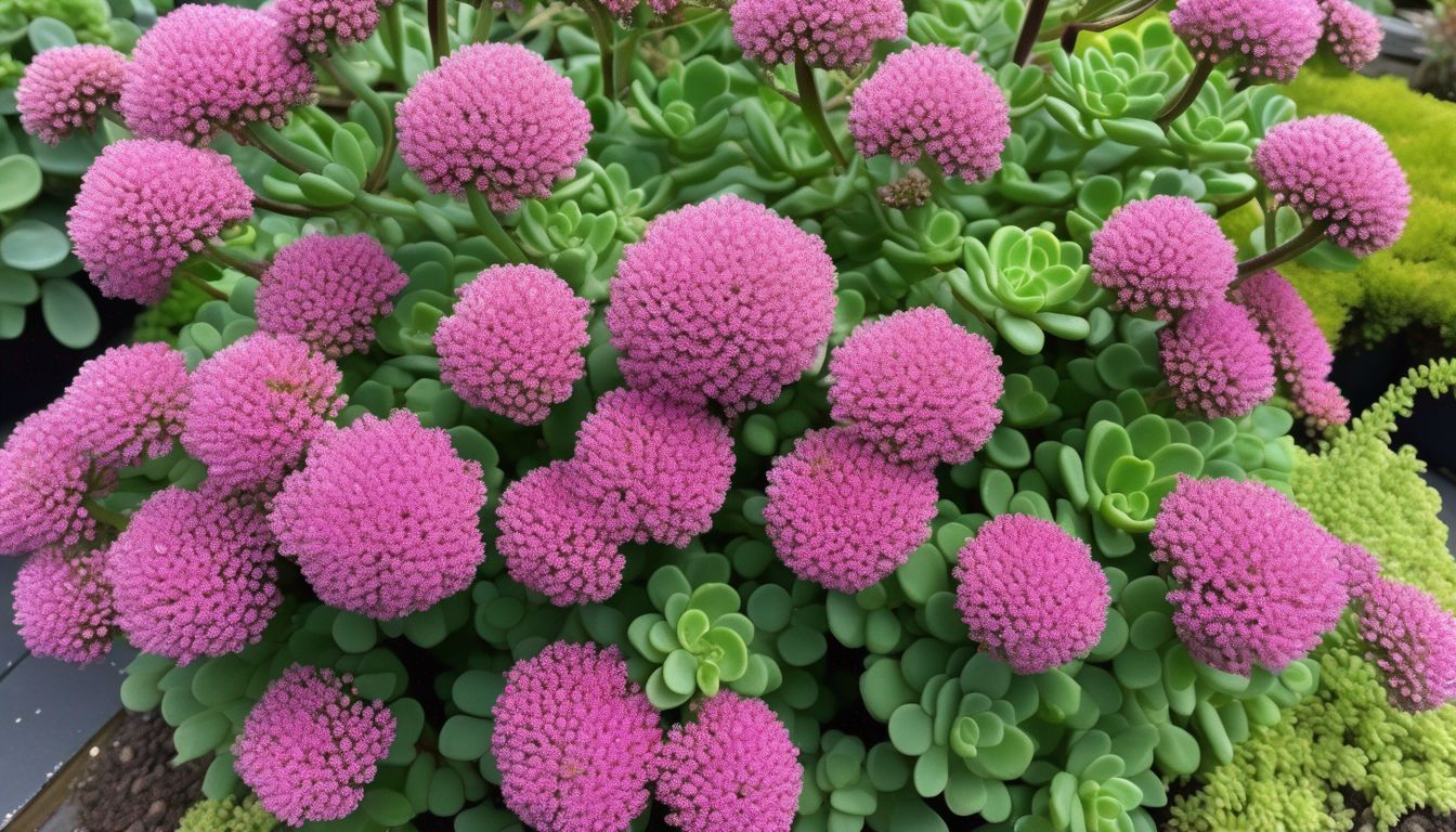 Sedum plant in a UK garden