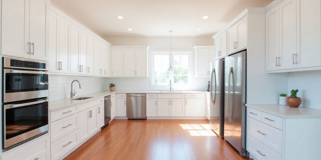 Modern kitchen renovation in Milton.