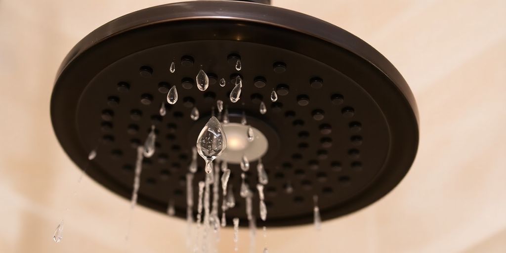 Elegant oil rubbed bronze shower fixture in a modern bathroom.