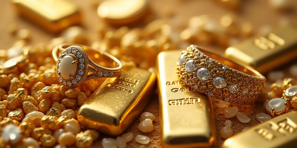Différence entre l'or dentaire et les bijoux en or.