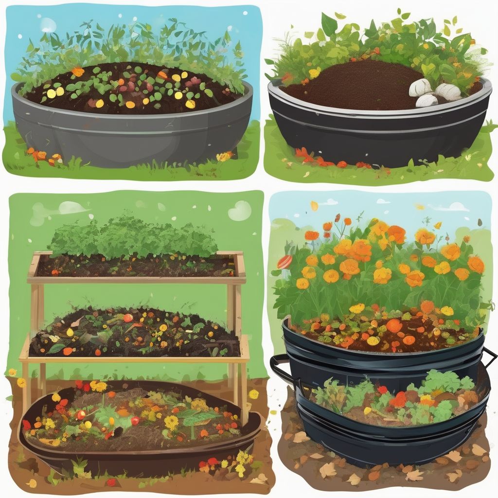 garden composting in different seasons