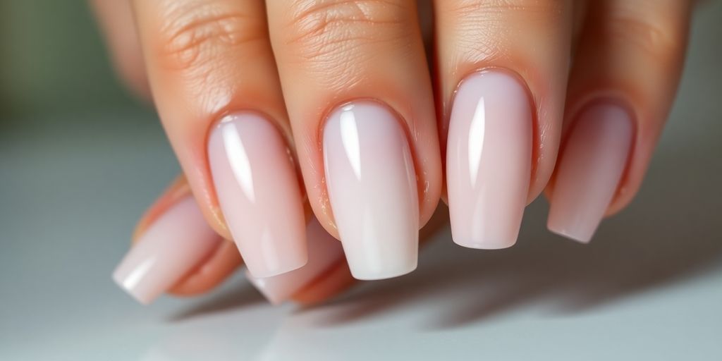 Unhas de gel elegantes em cores clássicas e sofisticadas.