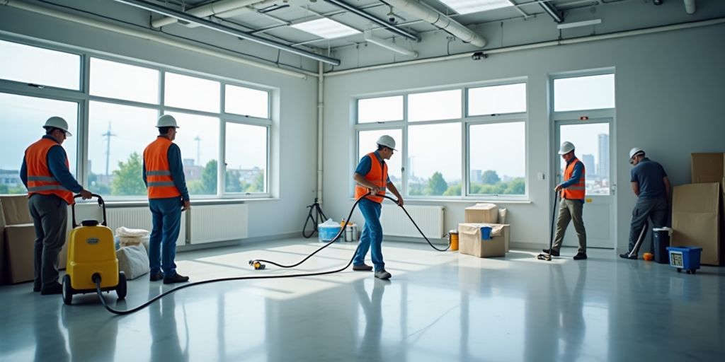 Professionals conducting restoration in a clean, safe environment.