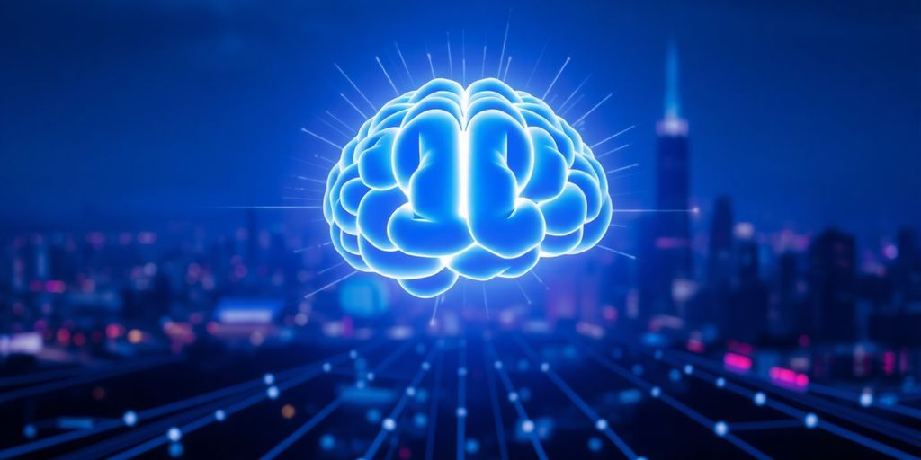 Google AI brain with city connections