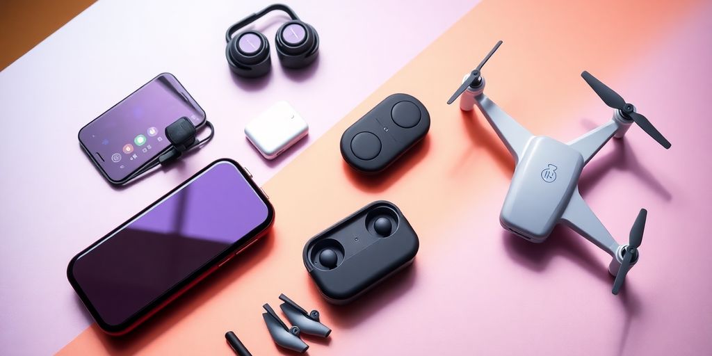 A collection of innovative gadgets from 2025.