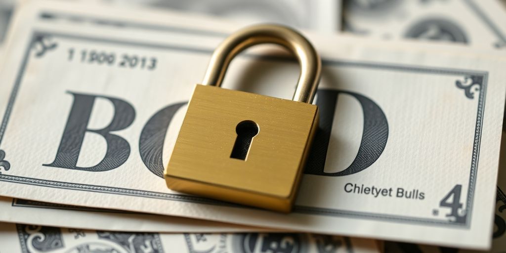 A secure financial bond illustration.