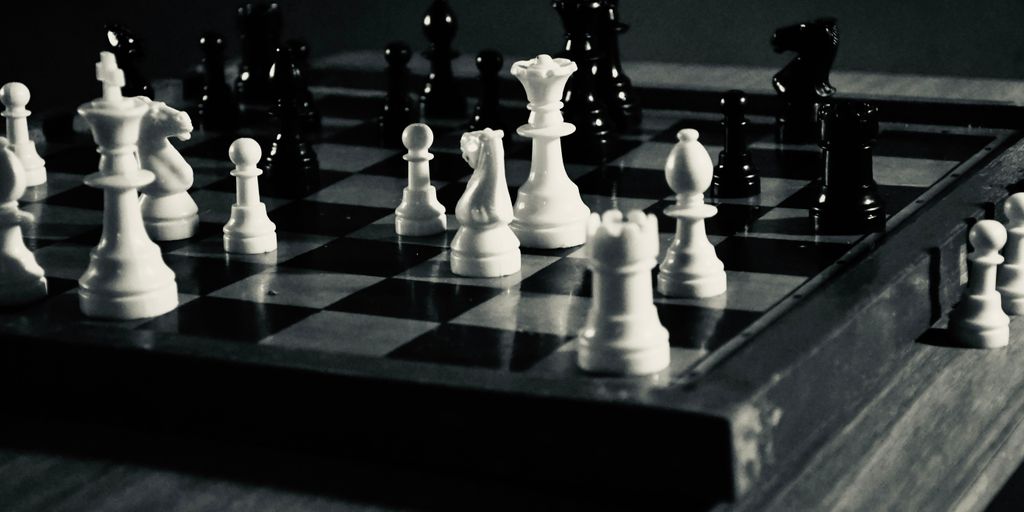 a chess board with a chessboard