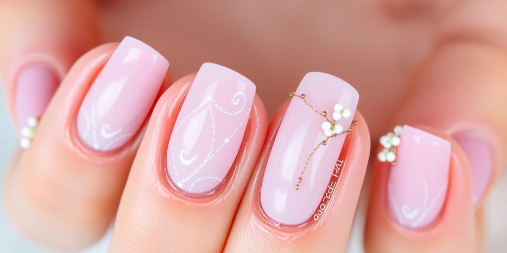 Unhas curtas decoradas com estilo e elegância.
