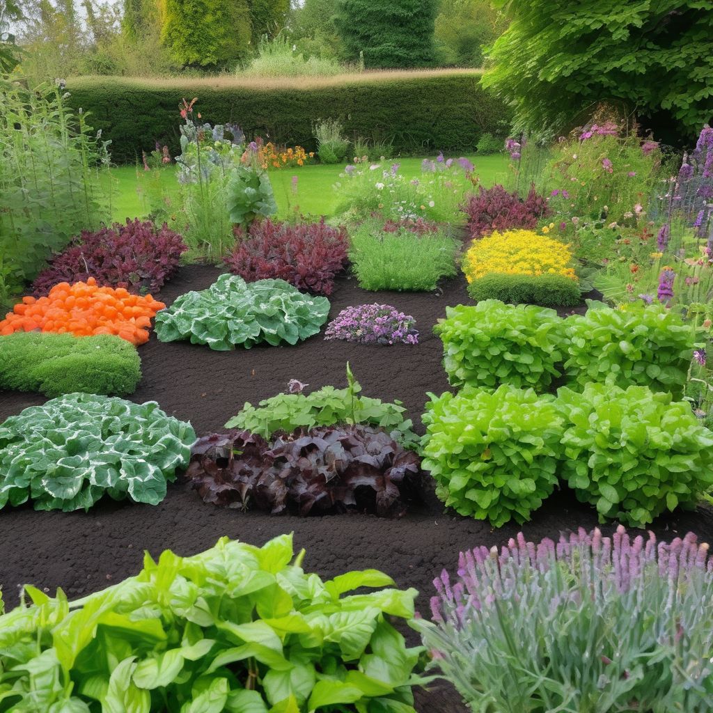 organic garden fertilizers in a UK garden