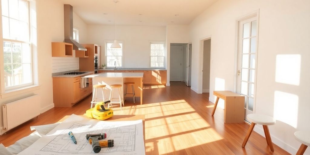 Roswell home interior under renovation.
