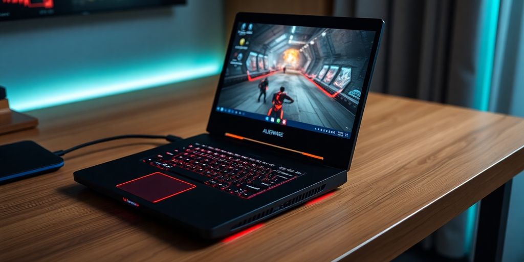 لابتوب Alienware x16 R2 بتصميم عصري.