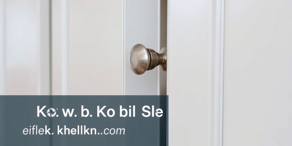 Bifold door knobs positioned for optimal functionality.
