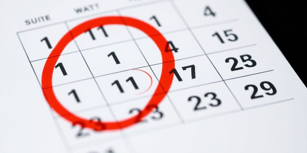 A calendar page with marked expiration dates.