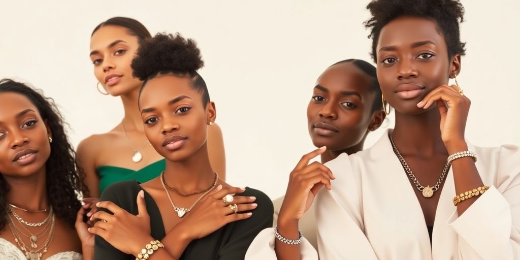 Models wearing Zara x Twojeys jewelry