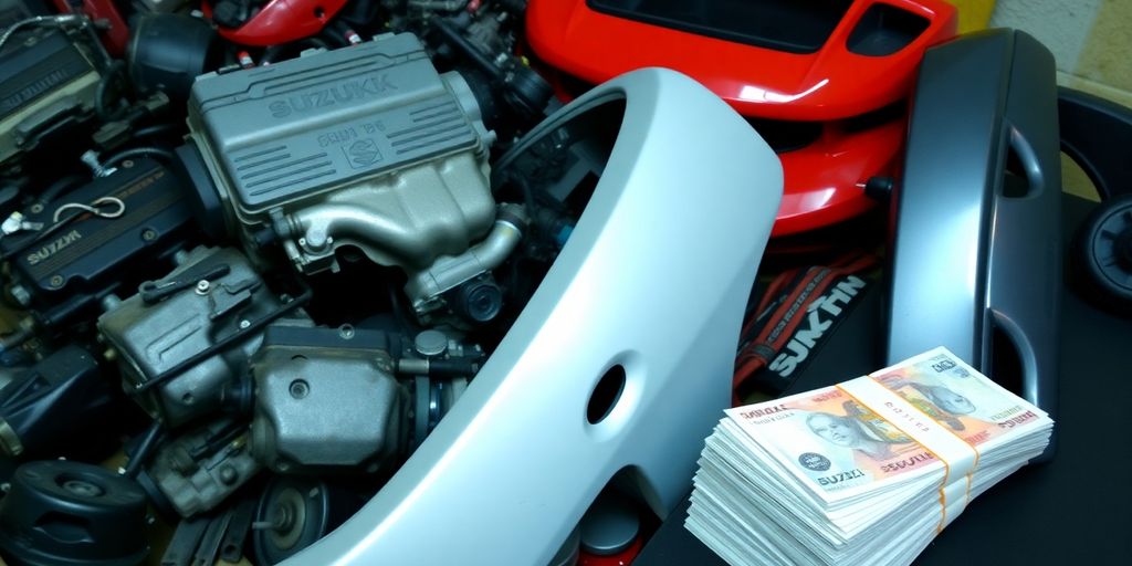 Suzuki car parts and a cash offer.