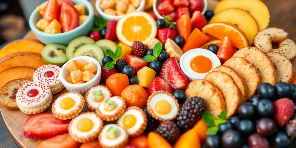 จัดเบรคอาหารว่างสวยงามน่าทาน