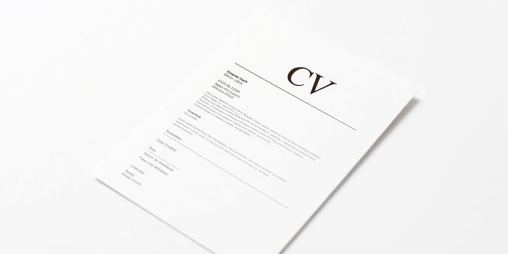 Clean, professional CV Modèle PDF example.