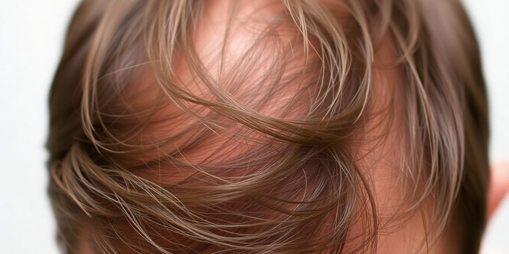 Man with healthy hair growth.