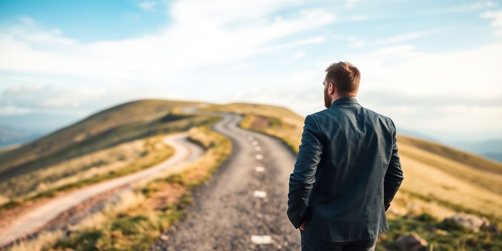 Entrepreneur charting a path forward.