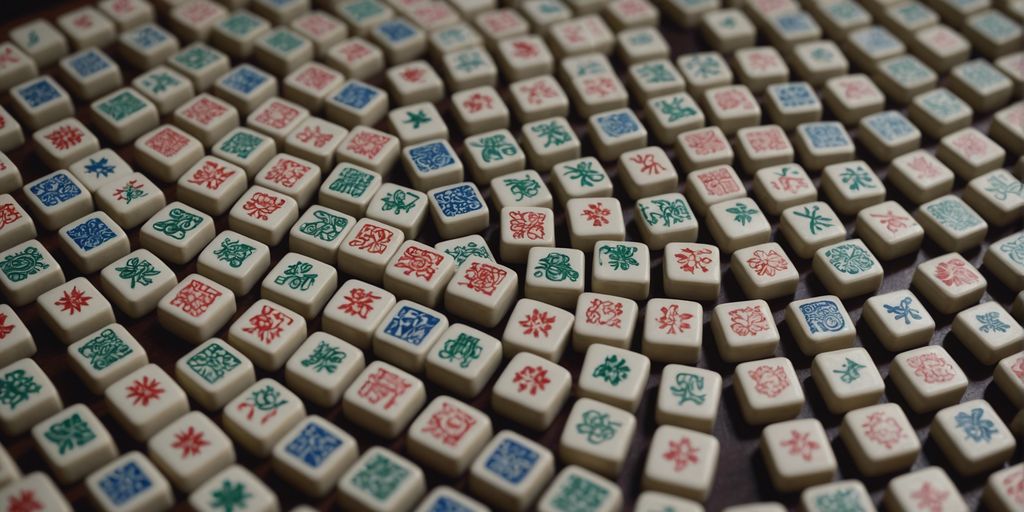 Thumbnail image displaying various Mahjong tiles in a grid, highlighting their detailed designs and bright colors.