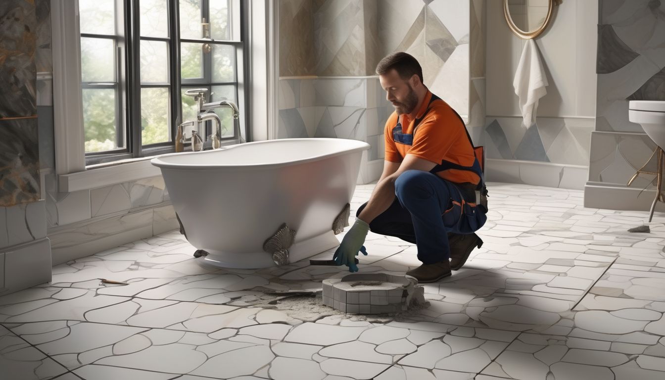 tiler working in London