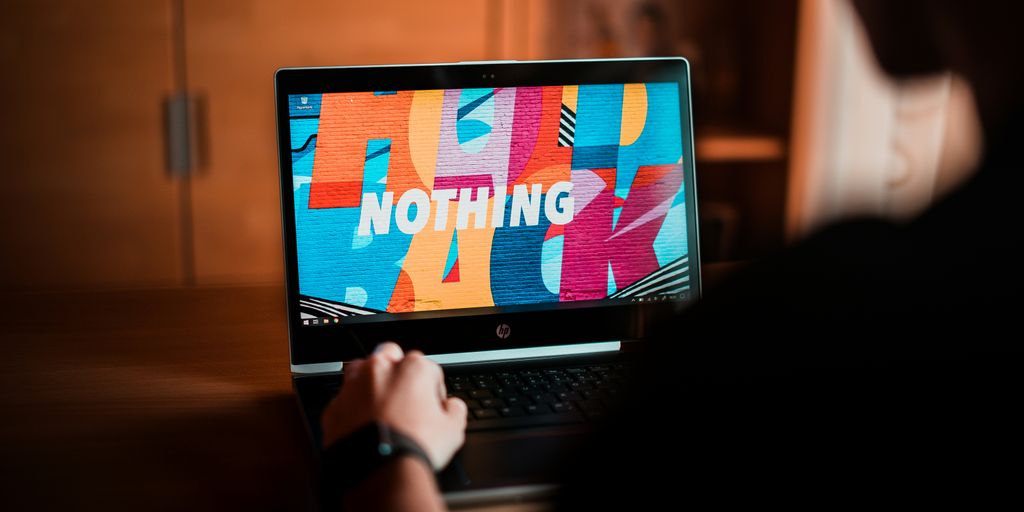 black and gray laptop