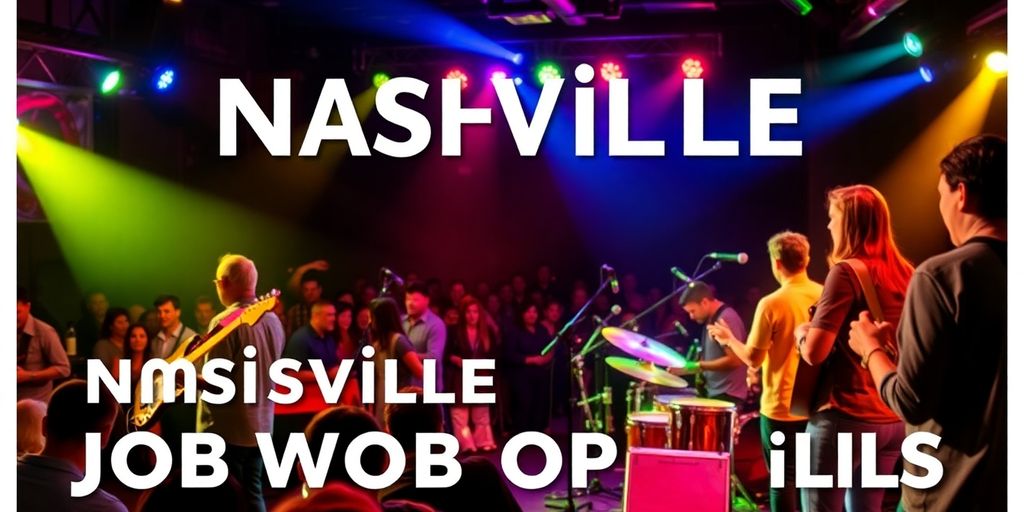 Musicians performing live in Nashville's vibrant music scene.