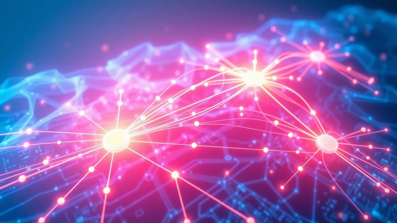 Solana blockchain network with fast transaction flow.