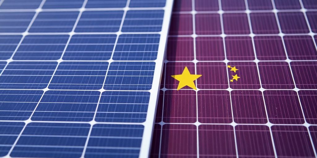 Panneau solaire français et panneaux solaires chinois