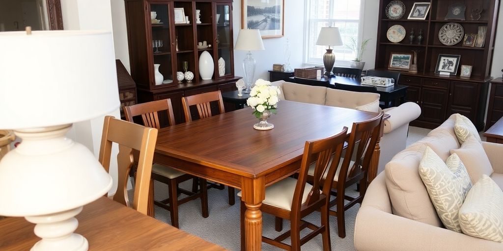 Furniture items for sale on Craigslist platform.