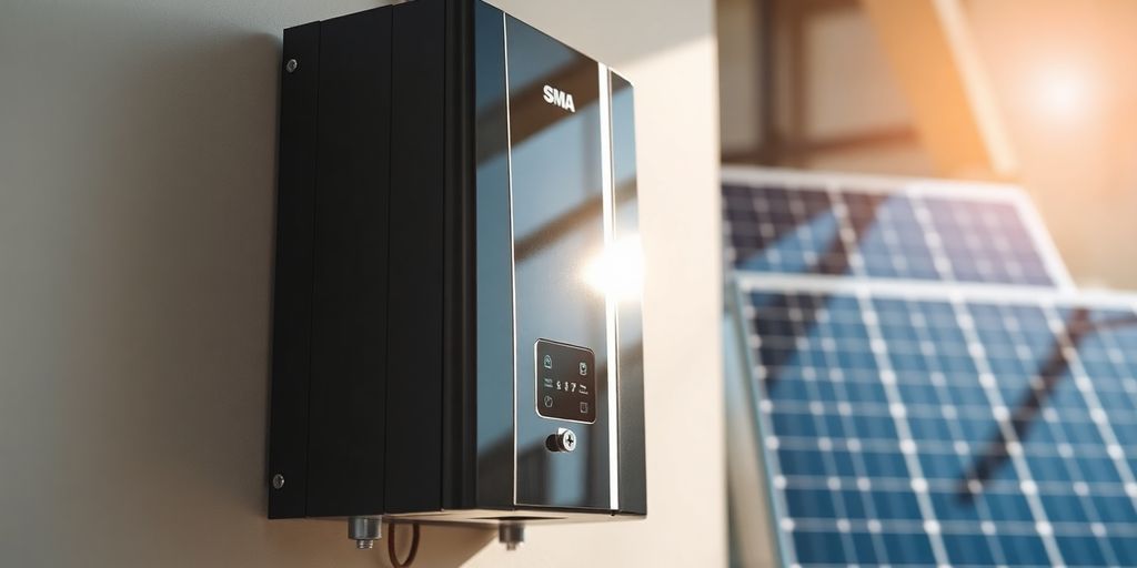 SMA Solar Inverter with panel