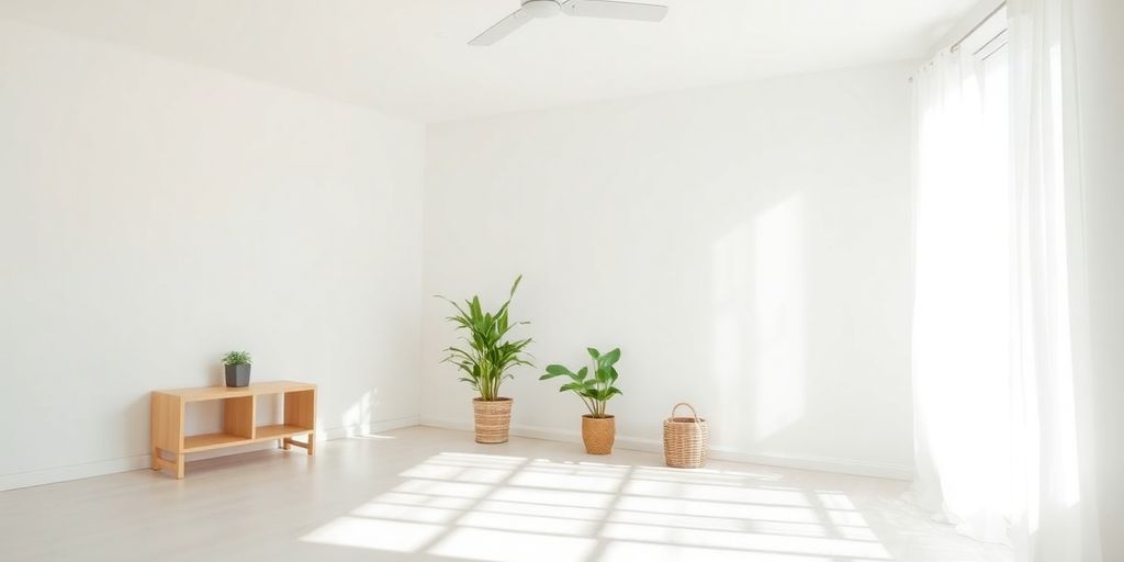 Clean room with no mold, bright and inviting decor.