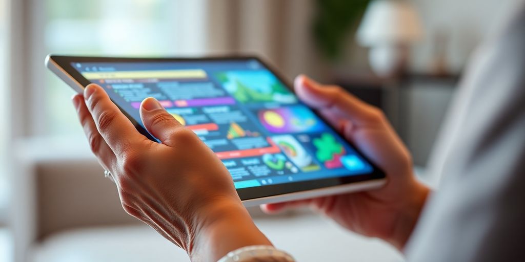 Person browsing crypto news on a tablet.