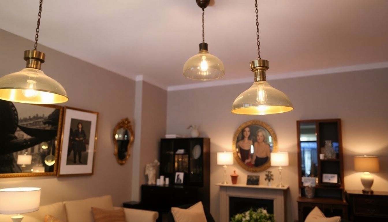 Elegant decorative lighting in a stylish London rental.