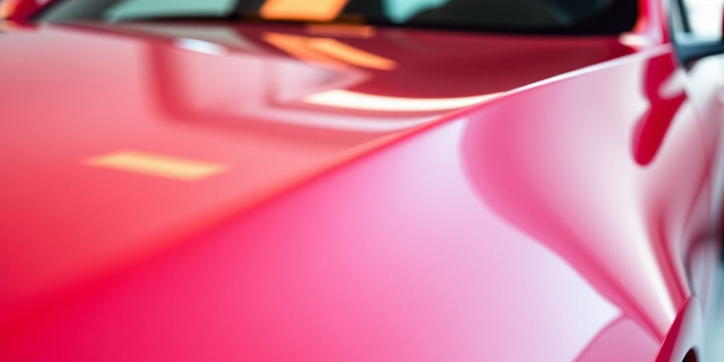 Shining car after new paint