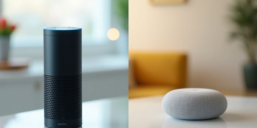 Smart-Home-Geräte von Alexa und Google Nest