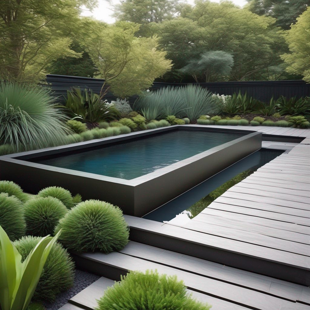 tranquil garden water feature landscape design