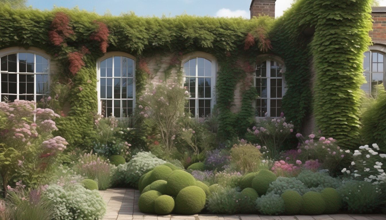 pruning climbers and wall shrubs in a British garden