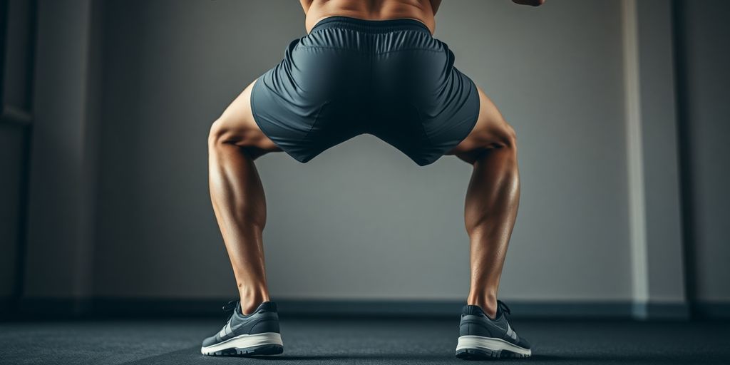 Athlete performing a hip hinge exercise.