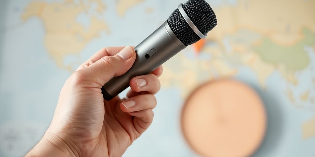 Microphone et icône Google Maps