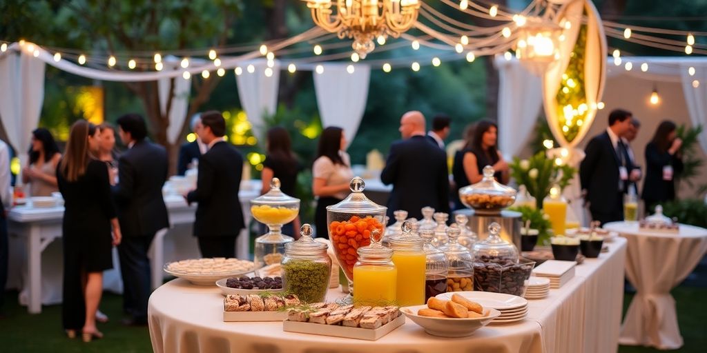 การจัดเบรคในงานอีเว้นท์กลางแจ้งที่สวยงาม