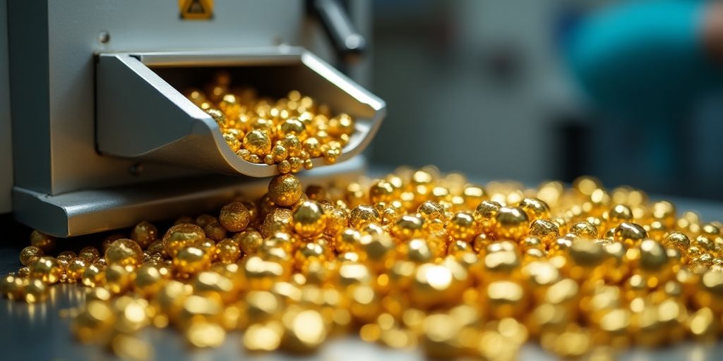 Équipement de recyclage de l'or dentaire moderne.