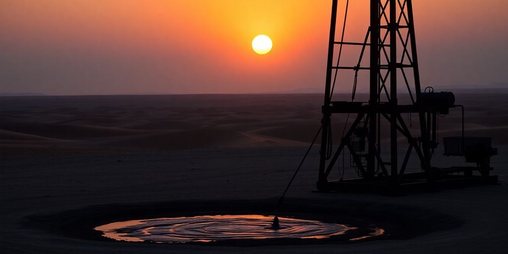 بئر نفط تاريخي يتدفق بالذهب الأسود