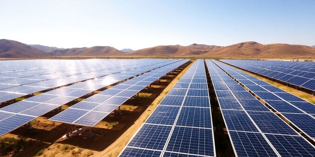 Panneaux solaires sous le soleil espagnol