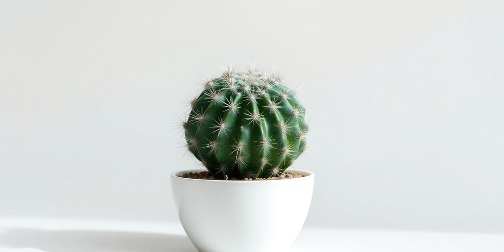 Notocactus magnificus en maceta moderna