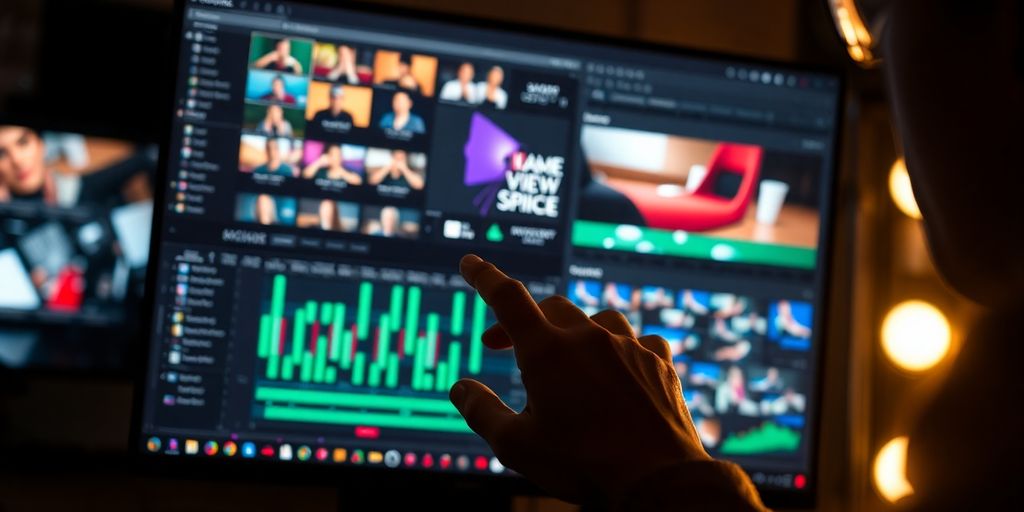 Motion graphics artist using DaVinci Resolve.